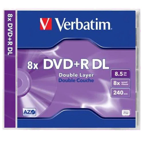 Verbatim DVD+R, 8x, 8.5GB Double Layer, Jewel Case [ID 83417]