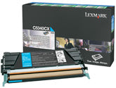 Lexmark C5340CX Cartus toner Cyan, ORIGINAL, Return Program, High Capacity, 7k, 734646009119