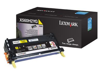 Lexmark X560H2YG Cartus toner Yellow, ORIGINAL, High Capacity, 10K, 734646058902