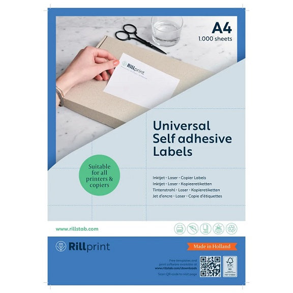 Rillprint Al.RL.89119 Rillprint Etichete 12/A4 105x48 mm, cutie 100 coli 8712794891192
