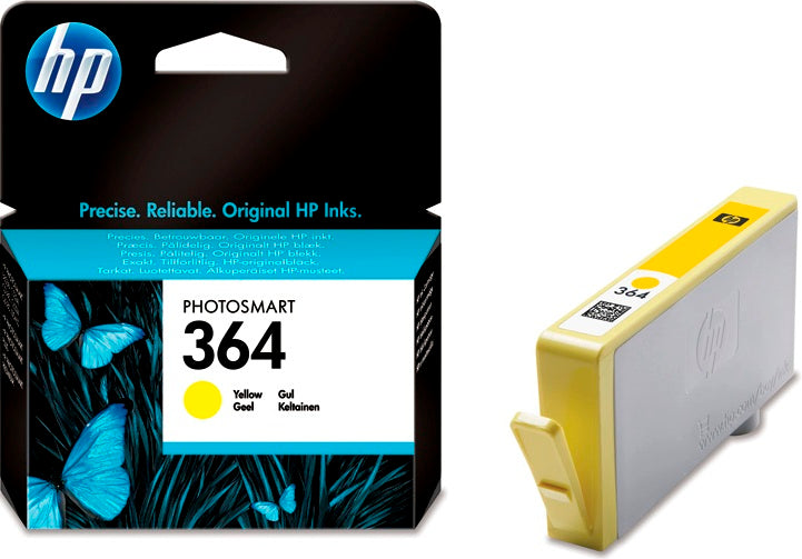 HP CB320EE No. 364Y Cartus inkjet yellow ORIGINAL, 300 pagini @5% acoperire, 883585705504