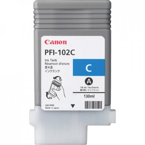 Canon 0896B001 PFI-102C Cartus original Canon cyan pt. seria IPF500, 130 ml, 4960999299785