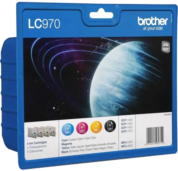 Brother LC970VALBP Pachet 4 cartuse LC-970 (Bk+C+M+Y) pentru DCP135C, DCP150C, M, 5014047560712