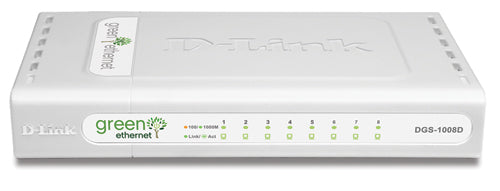 D-LINK DGS-1008D DGS-1008D Desktop Switch 8-Port 10/100/1000T, 790069252747