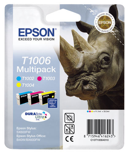 Epson C13T10064010 MultiPack cartuse cerneala T100 (C,M,Y) pent, 8715946416243