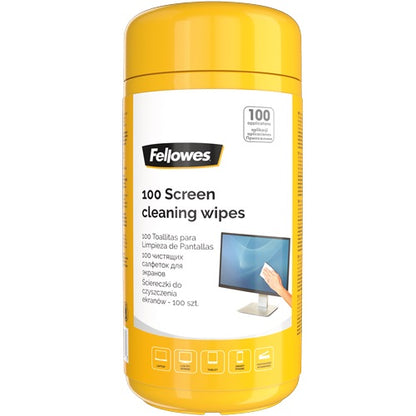 Fellowes 9970311 Servetele umede pentru curatat monitorul, 100buc, 043859587131