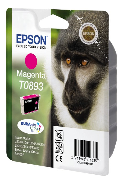 Epson C13T08934011 T08934011 Cartus magenta original pentru Epson S20/S21, 8715946493022