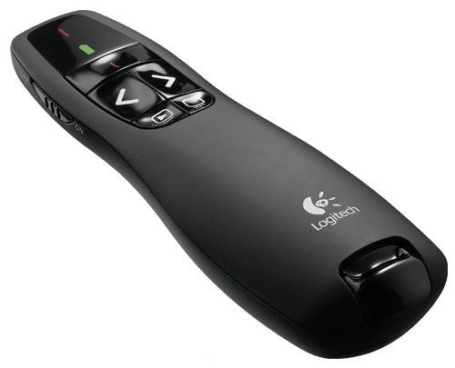 Logitech 910-001356 R400 Cordless Professional Presenter, 2.4GHz Wireless, 15m, USB, 5099206018112