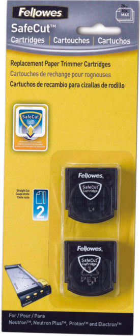 Fellowes 5411401 Set 2 cutite de schimb pentru trimmer, mod taiere normal, 043859554799