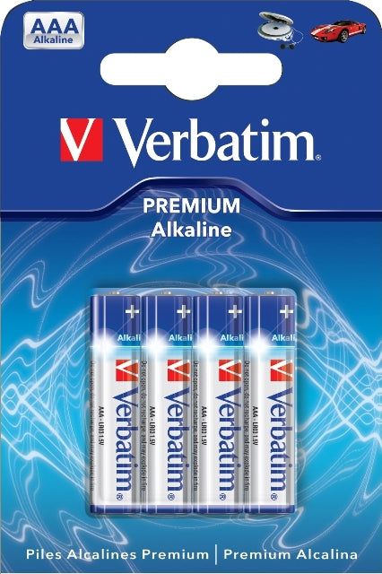 Verbatim 49920 Baterii alcaline AAA, set 4 buc, 023942499206