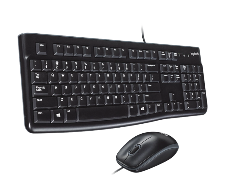 Logitech 920-002563 MK120 Wired Desktop, Tastatura + Mouse cu fir, US Layout, USB, 5099206020672