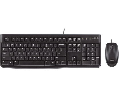 Logitech 920-002563 MK120 Wired Desktop, Tastatura + Mouse cu fir, US Layout, USB, 5099206020672