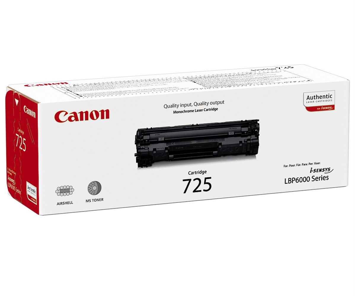 Canon 3484B002 CRG725 Cartus toner original negru pentru LBP6000/6020/6030, MF3010, 1600 pg., 4960999665115