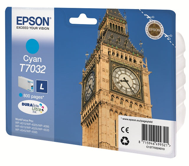 Epson C13T70324010 Cartus orig Cyan pt WP 4000/4500 L 800 pag, 8715946499321