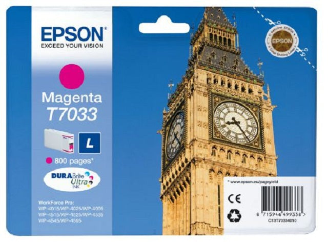 Epson C13T70334010 Cartus orig Magenta pt WP 4000/4500 L 800 pag, 8715946499338