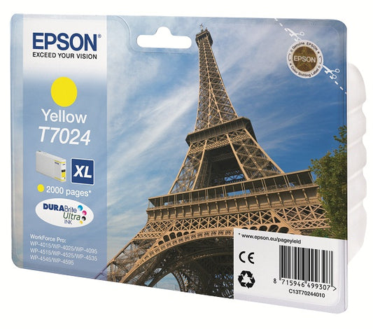 Epson C13T70244010 Cartus orig Yellow pt WP 4000/4500 XL 2000 pg, 8715946499307