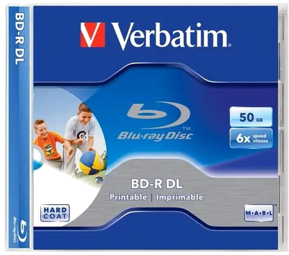 Verbatim 43736 BD-R dual layer 6X, 50GB, Wide Printable, Surface Hard Coat, 02394243736 023942437352