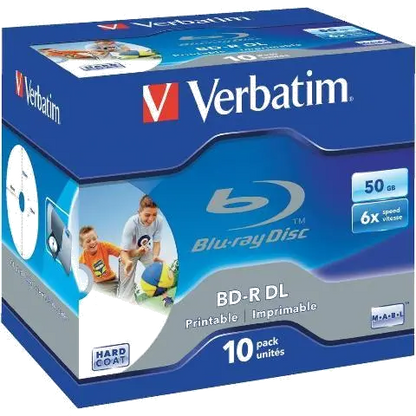 Verbatim 43736 BD-R dual layer 6X, 50GB, Wide Printable, Surface Hard Coat, 02394243736 023942437352