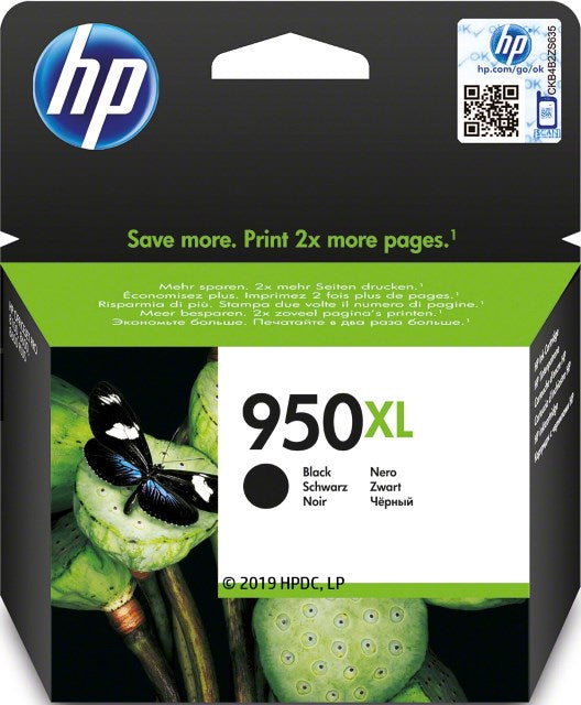 HP CN045AE No. 950XL Cartus inkjet black ORIGINAL, 2300 pagini, 886111615155 886111748914 886111748969