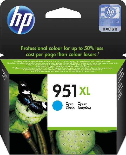 HP CN046AE No. 951XL Cartus inkjet cyan ORIGINAL, 1500 pagini, 886111615162 886111748921 886111748976