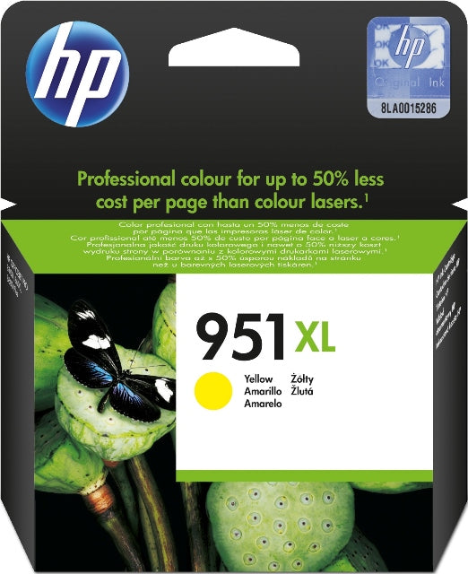 HP CN048AE No. 951XL Cartus inkjet yellow ORIGINAL, 1500 pagini, 886111615186 886111748945 886111748990 886111615308