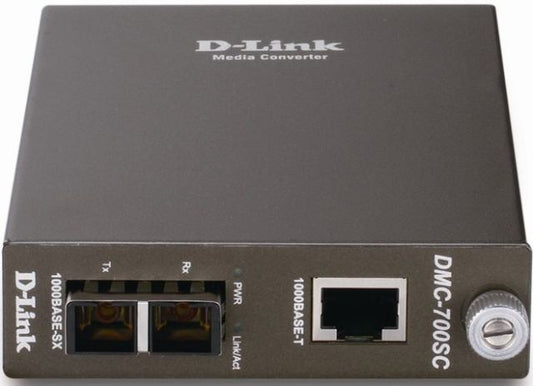 D-LINK DMC-700SC Media Convertor 1000 Baste-TX to 1000 Base-SX, Multimode SC