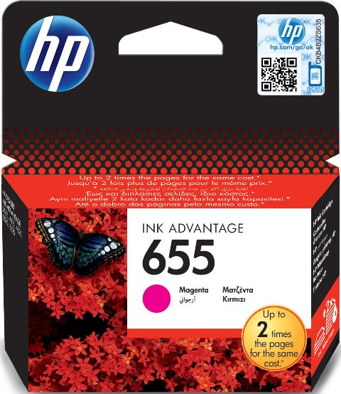 HP CZ111AE No. 655 Cartus inkjet magenta ORIGINAL, 600 pagini, 886112546021