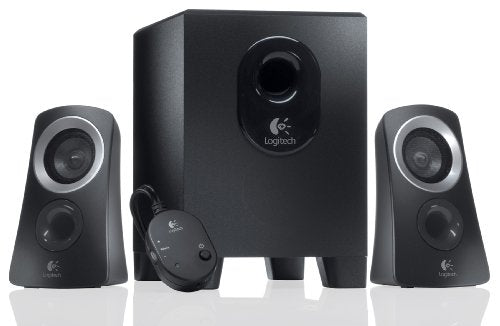 Logitech 980-000413 Z313 2.1 Speaker System, 25W RMS (15W + 2x5W), 3.5mm jack, 5099206022898