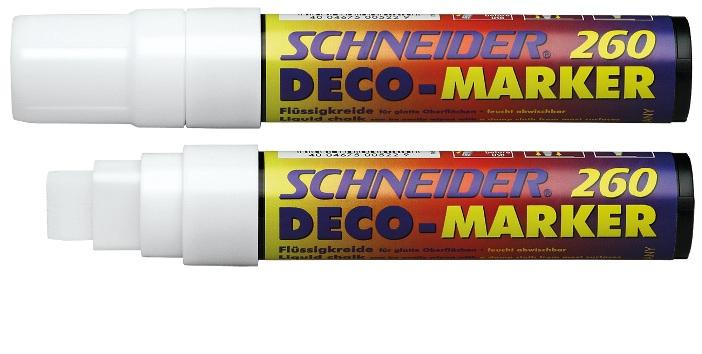 Schneider 535749 Deco Marker 260 marker cu creta lichida 5-15 mm, nepermanent, 4004675005434