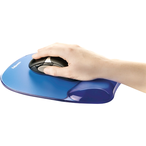 Fellowes 9114120 Crystal gel mouse pad ALBASTRU dimensiuni 202 x 230 x 32 mm, 077511911415 50077511911410