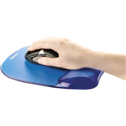 Fellowes 9114120 Crystal gel mouse pad ALBASTRU dimensiuni 202 x 230 x 32 mm, 077511911415 50077511911410