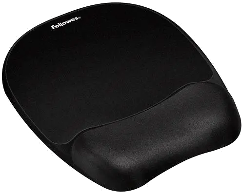 Fellowes 9176501 Memory foam mouse pad NEGRU, pentru mouse optic, 043859503353