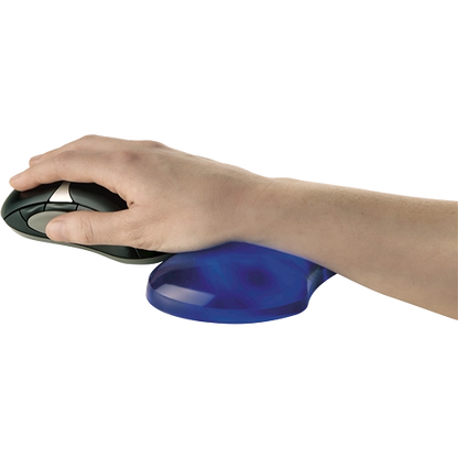 Fellowes 91177-72 Crystal Gel Flex Rest Blue suport incheietura din gel, ergonomic, 077511911774 50077511911779