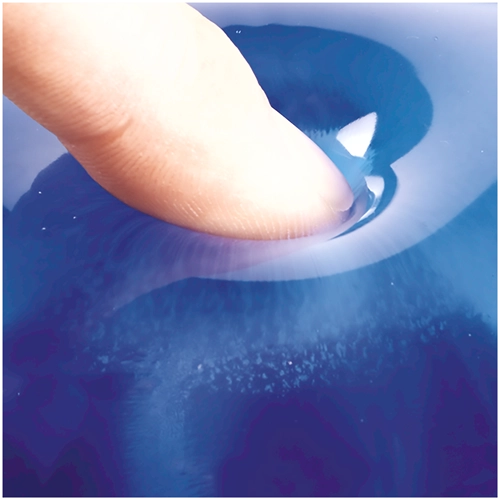 Fellowes 91177-72 Crystal Gel Flex Rest Blue suport incheietura din gel, ergonomic, 077511911774 50077511911779