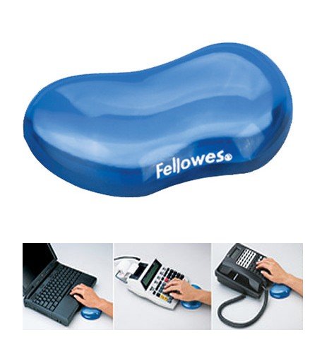 Fellowes 91177-72 Crystal Gel Flex Rest Blue suport incheietura din gel, ergonomic, 077511911774 50077511911779