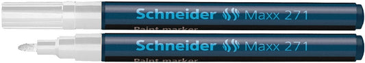 Schneider 5188_A MAXX 271 Marker cu vopsea ALBA, permanent, varf rotund de 1-2mm, 4004675009517