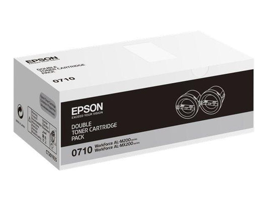 Epson C13S050710 Double pack toner original negru standard, 8715946521220