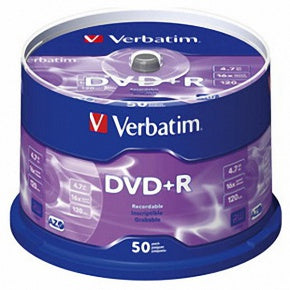 Verbatim 43550 Set 50 buc, DVD+R, 16x, 4.7GB, 120min, matt silver, 02394243550