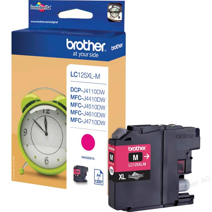 Brother LC125XLM LC-125XLM Cartus magenta original HC pt. MFC-J4410DW, 4977766713955