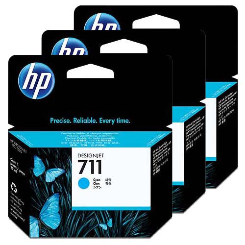 HP CZ134A No. 711 Tripack 3 cartuse inkjet cyan ORIGINALE, 3 x 29 ml, 886112841171