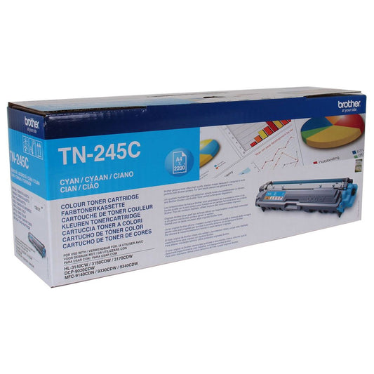 Brother TN245C TN-245C Toner cyan pentru Brother HL-3140CW, 2200 pagini, 4977766718462