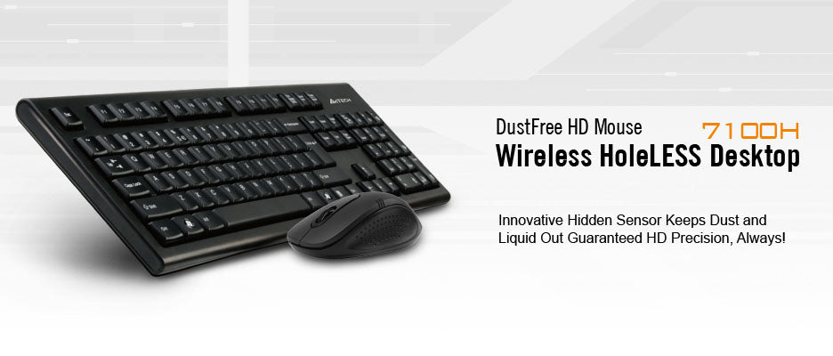 A4Tech 7100N Kit tastatatura si mouse wireless A4tech 7100H/N, 4711421871341