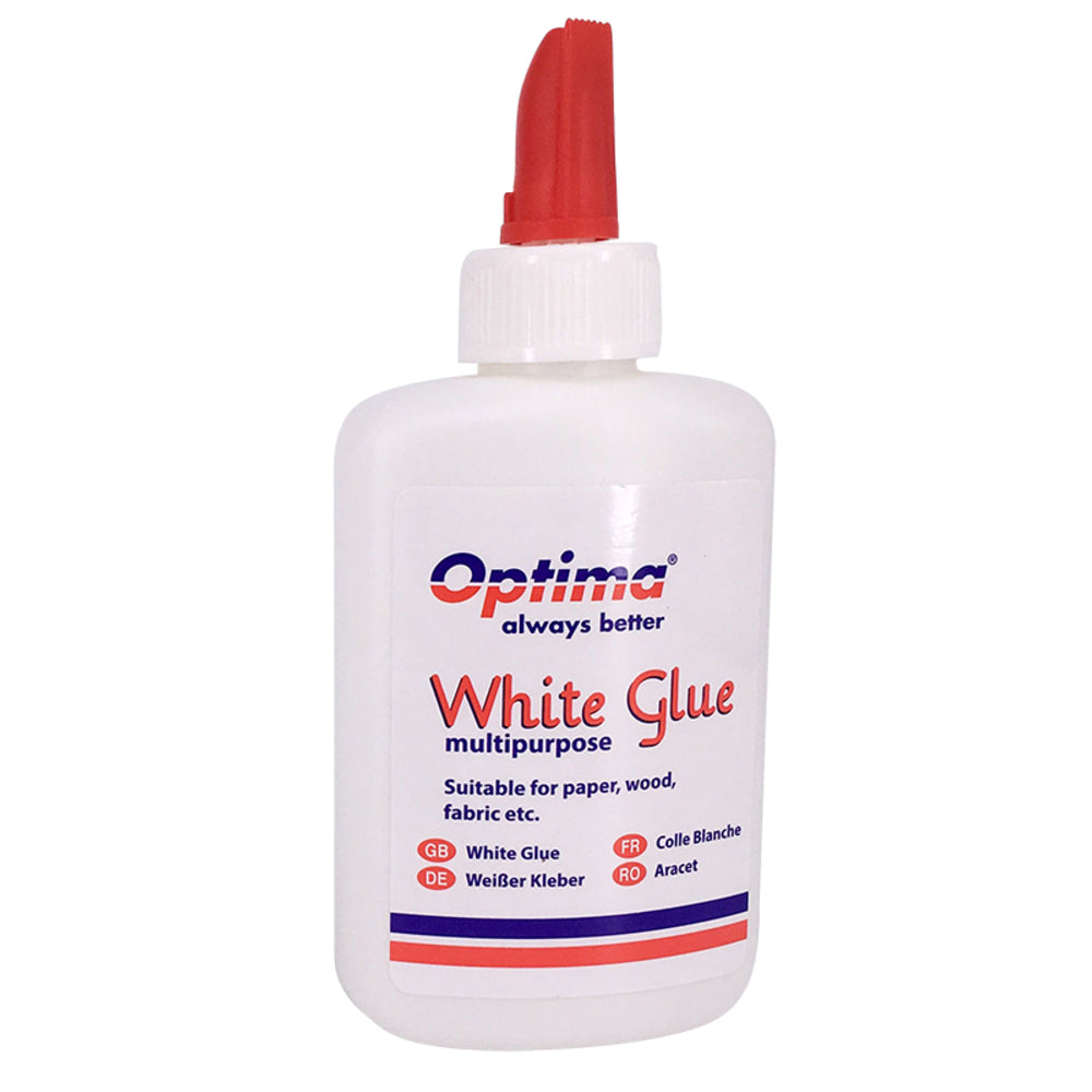 OPTIMA OP-39000100 Adeziv lichid culoare alba(aracet), pt lipire hartie/carton, flacon 100ml, 8028422542900 5949034807290