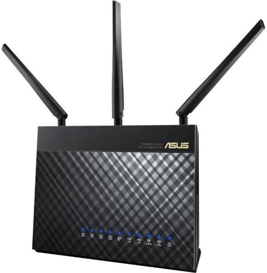 Asus RT-AC66U Router Wireless AC1750 Dual-band 1300+450 Mbps, 2.4GHz/5GHz, 4716659214359