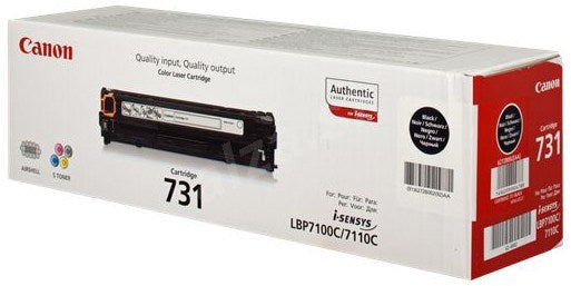 Canon 6272B002 CRG-731BK Cartus toner original negru, pt. LBP7100C , LBP7110C, MF8230, 1400 pag, 916272B00292AA 4960999904788