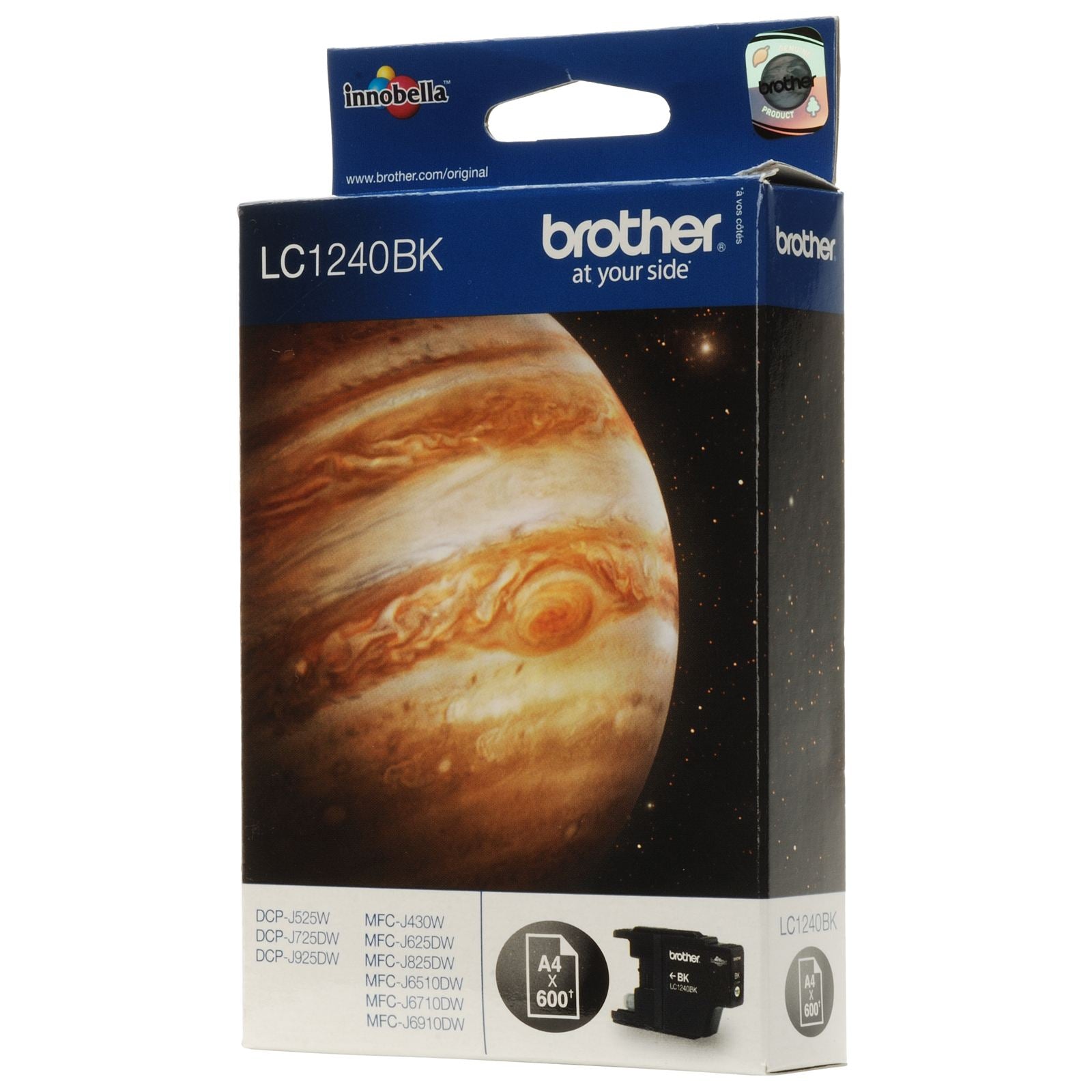 Brother LC1240BK LC-1240BK Cartus Negru pt. DCP-J925DW,600 pag, 4977766694001