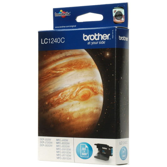 Brother LC1240C LC-1240C Cartus Cyan pt. DCP-J525W/DCP-J925DW , 600 pagini, 4977766694018