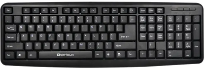 Serioux SRXK-9400USB Tastatura USB, 106 taste, black, 6422921004563