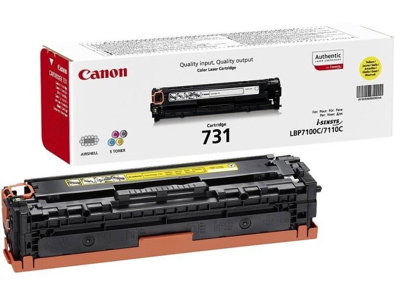 Canon 6269B002 CRG-731Y Cartus toner original, Yellow, pt. LBP7100C, LBP7110C, MF8230, 1500 pag, 916269B00292AA 4960999904665