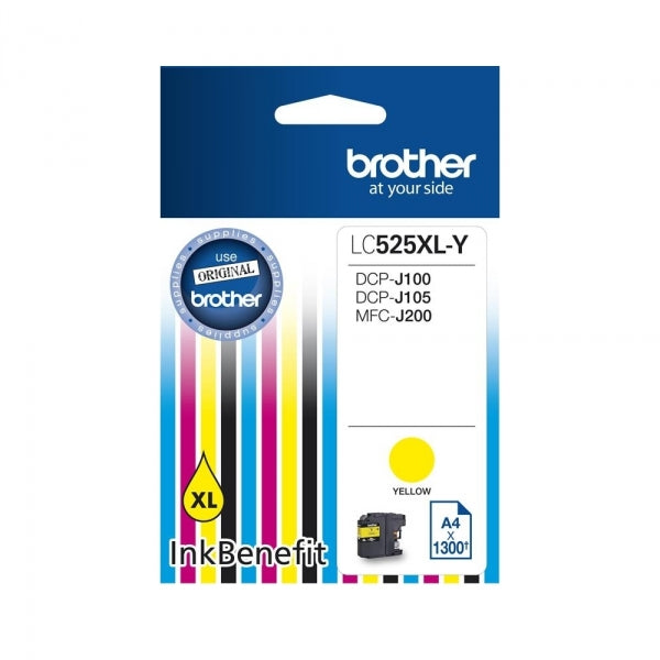 Brother LC525XLY LC-525XLY Cartus original yellow HC pt. DC-J100, 1300 pagini, 4977766731447